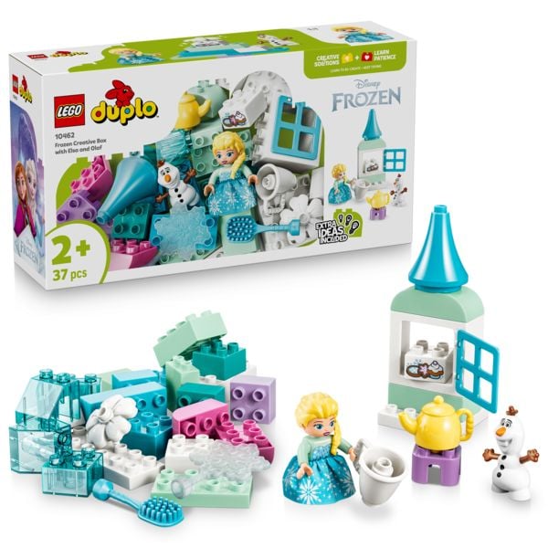 LEGO DUPLO | Disney 10462 Frozen Kreativbox mit Elsa und Olaf, Bauset mit 37 Bausteinen