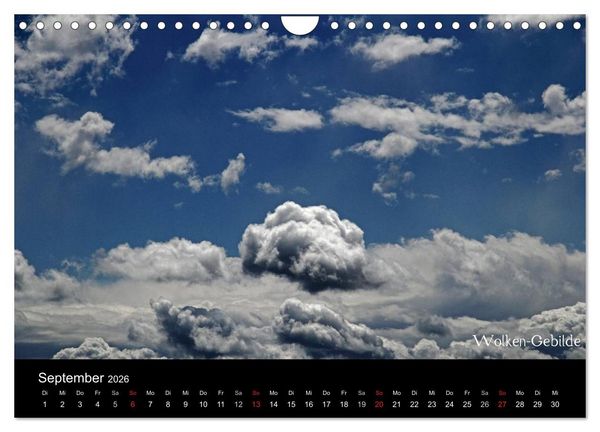 Produktbild: Wolken-Kunstwerke (Wandkalender 2026 DIN A4 quer), CALVENDO Monatskalender