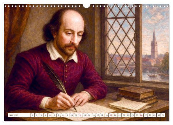 Produktbild: William Shakespeare (Wandkalender 2026 DIN A3 quer), CALVENDO Monatskalender