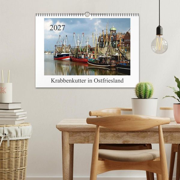 Produktbild: Krabbenkutter in Ostfriesland (Wandkalender 2027 DIN A3 quer), CALVENDO Monatskalender
