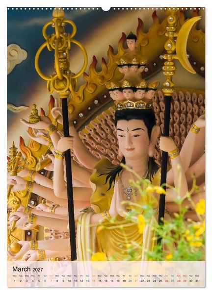 Produktbild: Vietnam &ndash; Nature, Temples, Tropics, and Urban Splendor (High Quality Premium Wall Calendar 2027 DIN A2 portrait),CALVENDO 12 Month Wall Calendar