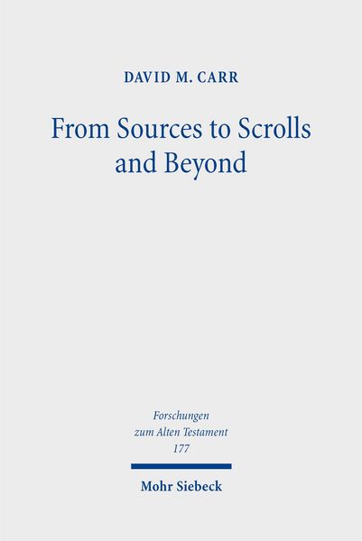 Produktbild: From Sources to Scrolls and Beyond