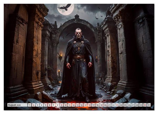 Produktbild: Keltische Mythologie - G&ouml;tter, Helden und Monster (hochwertiger Premium Wandkalender 2026 DIN A2 quer), Kunstdruck in Hochglanz