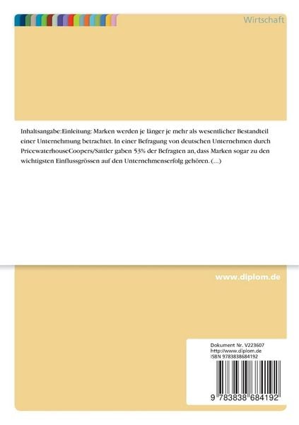 Produktbild: Markencontrolling f&uuml;r Dienstleistungen