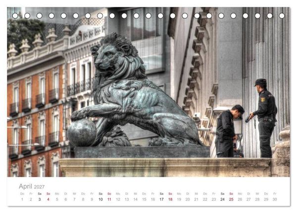 Produktbild: Madrid eine Stadt zum Verlieben (Tischkalender 2027 DIN A5 quer), CALVENDO Monatskalender