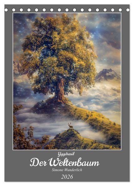 Produktbild: Yggdrasil - Der Baum des Lebens (Tischkalender 2026 DIN A5 hoch), CALVENDO Monatskalender