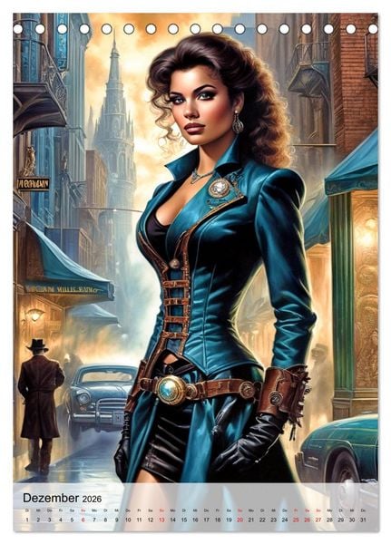 Produktbild: Ladies mit Steampunk-Flair (Tischkalender 2026 DIN A5 hoch), CALVENDO Monatskalender