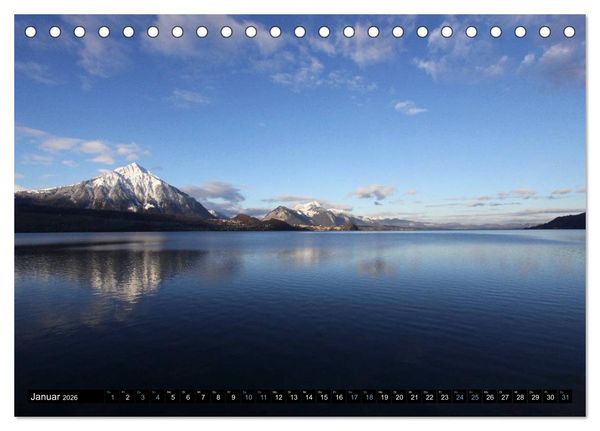 Produktbild: Rund um den Thunersee (Tischkalender 2026 DIN A5 quer), CALVENDO Monatskalender
