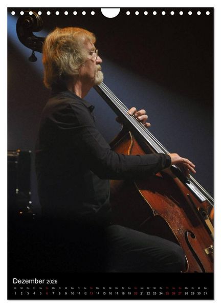 Produktbild: Jazz Momente - Kalender 2026 - (Wandkalender 2026 DIN A4 hoch), CALVENDO Monatskalender