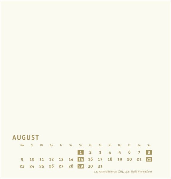 Produktbild: Premium-Bastelkalender gold mittel 2027