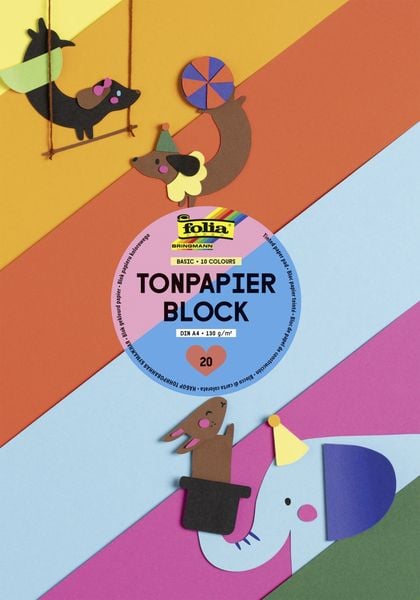 Produktbild: Tonpapier-Block A4 130 g/qm