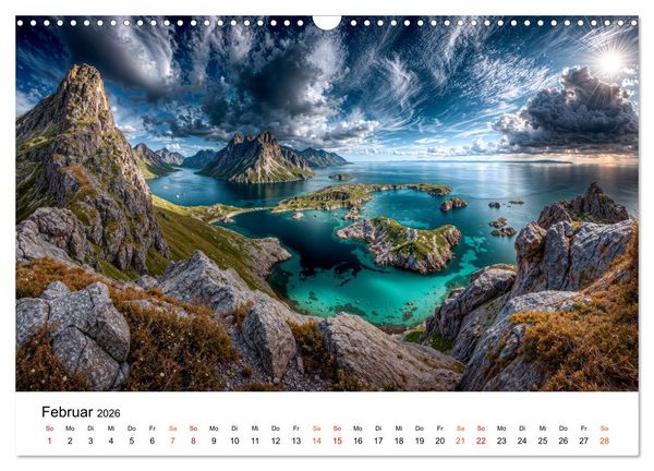 Produktbild: Lofoten - Arktische Tr&auml;ume (Wandkalender 2026 DIN A3 quer), CALVENDO Monatskalender