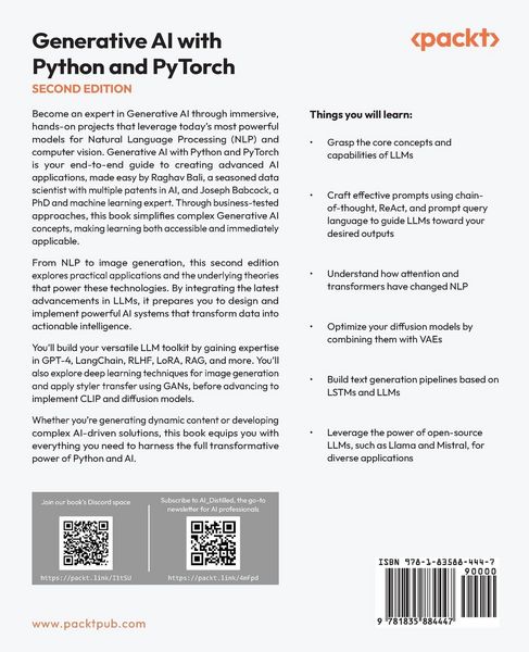 Produktbild: Generative AI with Python and PyTorch - Second Edition