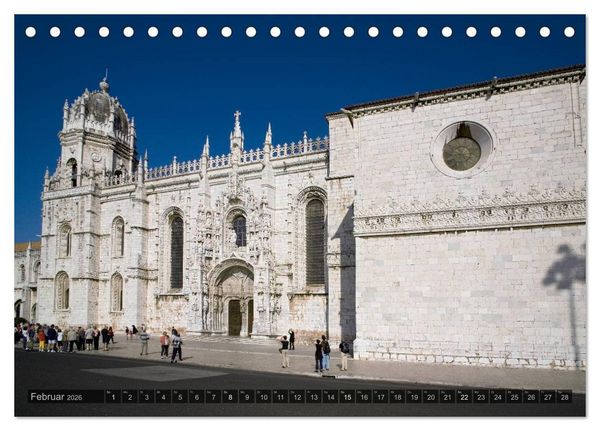Produktbild: Lissabon &ndash; Portugals Metropole (Tischkalender 2026 DIN A5 quer), CALVENDO Monatskalender