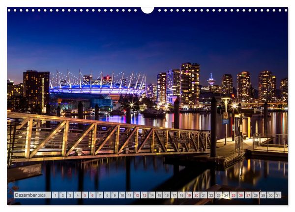 Produktbild: VANCOUVER K&uuml;stencharme und Urbanit&auml;t (Wandkalender 2026 DIN A3 quer), CALVENDO Monatskalender