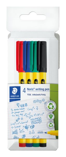 Produktbild: STAEDTLER Noris&reg; writing pen 307, 4 Fineliner