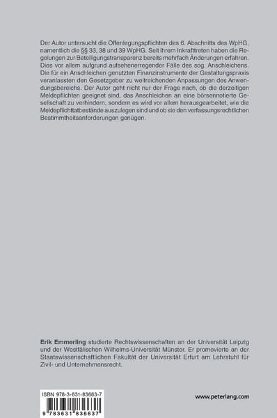 Produktbild: Die Bek&auml;mpfung des Anschleichens an eine b&ouml;rsennotierte Gesellschaft und das Gebot der Rechtssicherheit