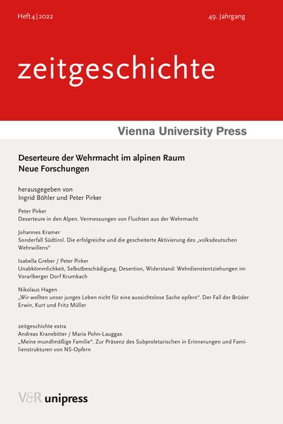 Produktbild: Deserteure der Wehrmacht im alpinen Raum