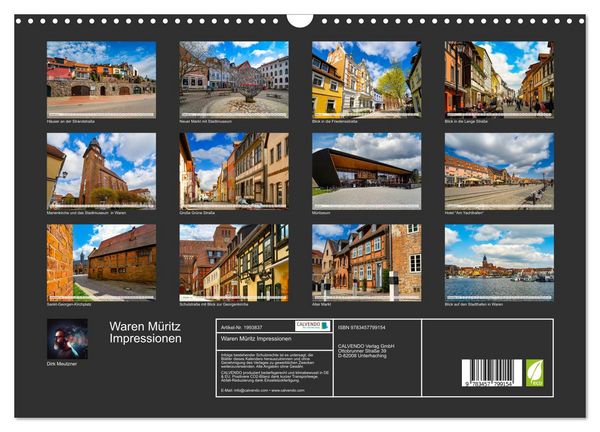 Produktbild: Waren M&uuml;ritz Impressionen (Wandkalender 2026 DIN A3 quer), CALVENDO Monatskalender