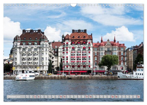 Produktbild: Stockholm - Mal anders gesehen (Wandkalender 2026 DIN A3 quer), CALVENDO Monatskalender