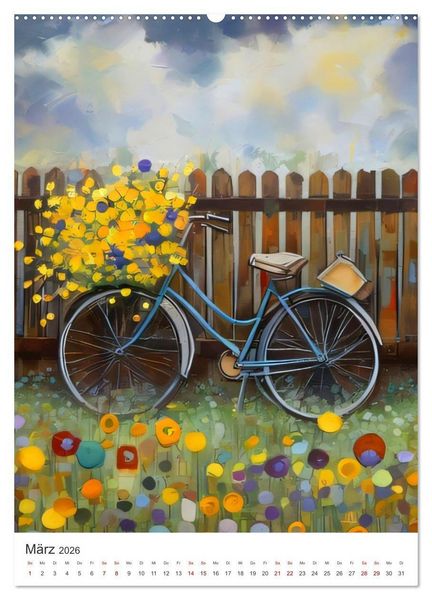 Produktbild: Gartenlandschaften - Ki trifft Natur (hochwertiger Premium Wandkalender 2026 DIN A2 hoch), Kunstdruck in Hochglanz