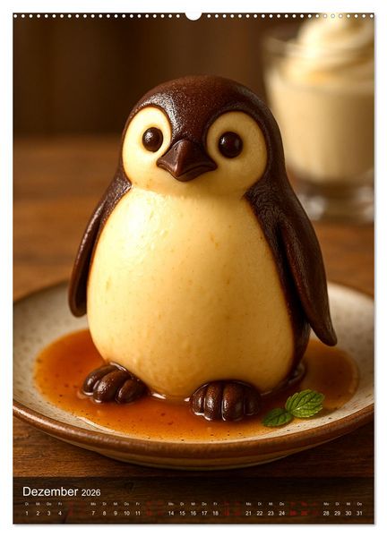 Produktbild: Tierische Desserts (hochwertiger Premium Wandkalender 2026 DIN A2 hoch), Kunstdruck in Hochglanz