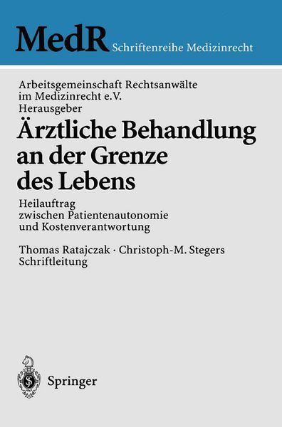 Produktbild: &Auml;rztliche Behandlung an der Grenze des Lebens