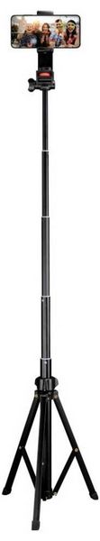 Produktbild: Hama Rotary Smartphone II Stativ-Set 1/4 Zoll Arbeitsh&ouml;he=41.5 - 150cm Schwarz