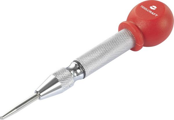 Produktbild: TOOLCRAFT Automatik-K&ouml;rner mit Spitze TO-10179732 (&Oslash; x L) 1.6cm x 12.7cm