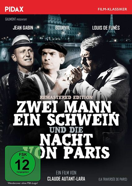 Produktbild: Zwei Mann, ein Schwein und die Nacht von Paris (La travers&eacute;e de Paris) - Remastered Edition / Preisgekr&ouml;nter Filmklassiker mit absoluter Starbesetzung (Pidax Film-Klassiker)