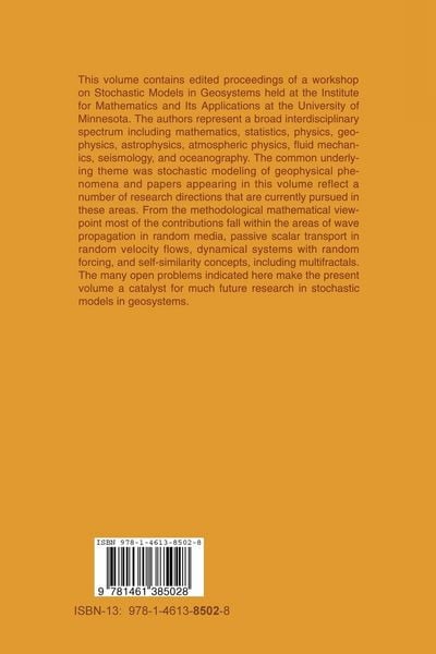 Produktbild: Stochastic Models in Geosystems