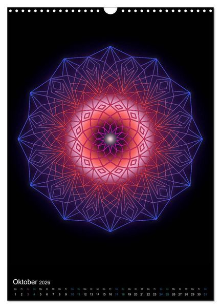 Produktbild: Mandala-Kalender 2026 (Wandkalender 2026 DIN A3 hoch), CALVENDO Monatskalender