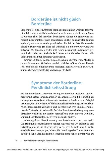 Produktbild: Borderline - Das Selbsthilfe-Buch f&uuml;r Angeh&ouml;rige
