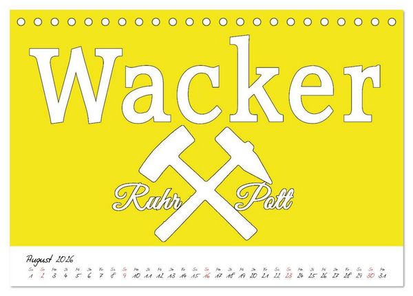 Produktbild: Ruhrpott Vokabeln (Tischkalender 2026 DIN A5 quer), CALVENDO Monatskalender