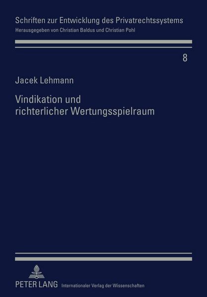 Produktbild: Vindikation und richterlicher Wertungsspielraum
