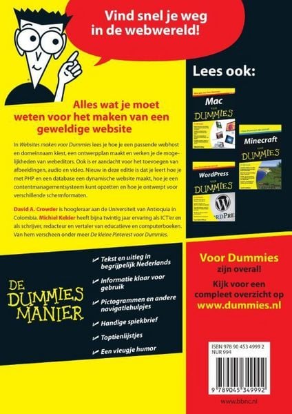 Produktbild: Crowder, David A.:Websites maken voor Dummies /