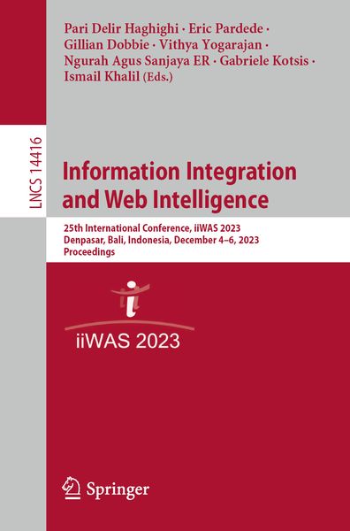 Produktbild: Information Integration and Web Intelligence