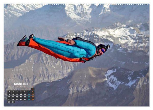 Produktbild: Base Jumping Adrenalin- Kick (hochwertiger Premium Wandkalender 2026 DIN A2 quer), Kunstdruck in Hochglanz