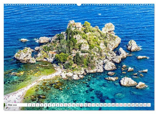 Produktbild: Taormina - Juwel Siziliens mit antikem Charme (hochwertiger Premium Wandkalender 2026 DIN A2 quer), Kunstdruck in Hochglanz