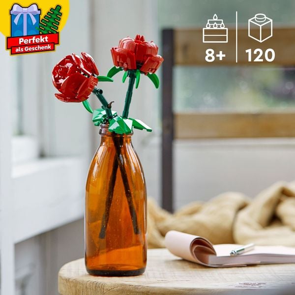 LEGO Botanicals Rosen Set - Künstliche rote Blumen Set 40460