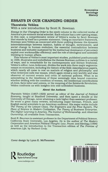 Produktbild: Essays in Our Changing Order