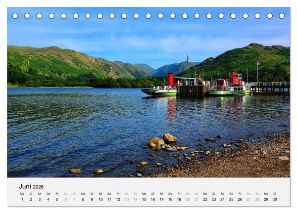 Produktbild: Sommer im Lake District (Tischkalender 2026 DIN A5 quer), CALVENDO Monatskalender