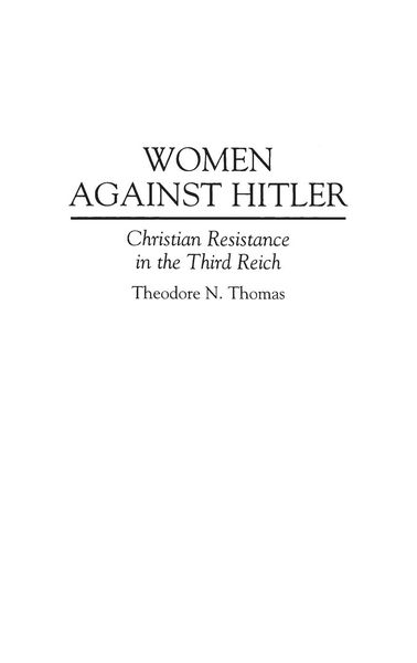 Produktbild: Women Against Hitler