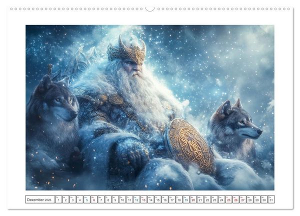 Produktbild: Die G&ouml;tter des Nordens (Wandkalender 2026 DIN A2 quer), CALVENDO Monatskalender