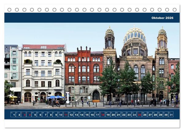 Produktbild: Berlin Fassade (Tischkalender 2026 DIN A5 quer), CALVENDO Monatskalender