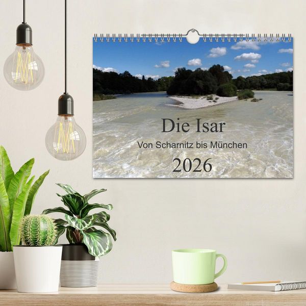 Produktbild: Die Isar - Von Scharnitz bis M&uuml;nchen (Wandkalender 2026 DIN A4 quer), CALVENDO Monatskalender