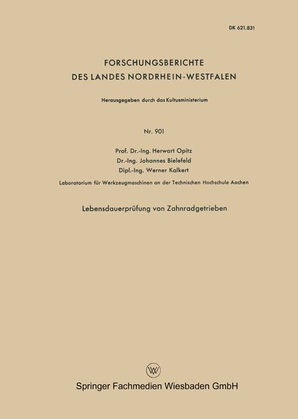 Produktbild: Lebensdauerpr&uuml;fung von Zahnradgetrieben