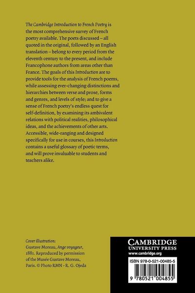 Produktbild: The Cambridge Introduction to French Poetry