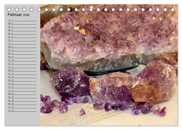 Produktbild: Minerale. Kristalle und Edelsteine (Tischkalender 2026 DIN A5 quer), CALVENDO Monatskalender