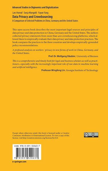 Produktbild: Data Privacy and Crowdsourcing